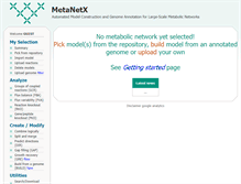 Tablet Screenshot of metanetx.org